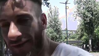 Horny bearded Latino getting raw banged POV style