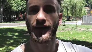 Horny bearded Latino getting raw banged POV style