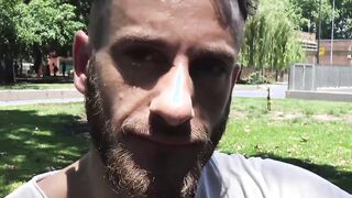 Horny bearded Latino getting raw banged POV style