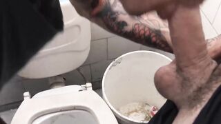 Tattooed Latino guy barebacked hard in a threesome