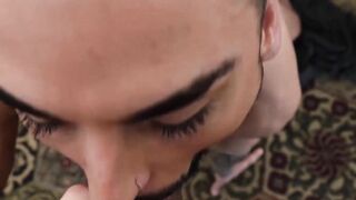 Stunning young Latino barebacked by a stranger for money