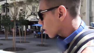 Pretty young Latino being barebacked and fed with cum in POV