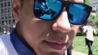 Pretty young Latino being barebacked and fed with cum in POV