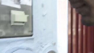 Naughty tattooed Latino fucked doggystyle bareback after BJ