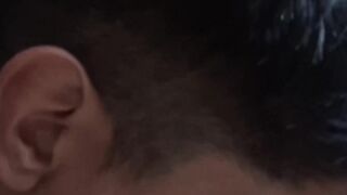 Naughty tattooed Latino fucked doggystyle bareback after BJ
