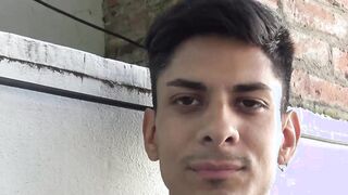 Naughty tattooed Latino fucked doggystyle bareback after BJ