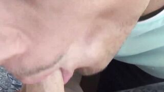 Naughty tattooed Latino fucked doggystyle bareback after BJ