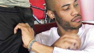 Straight jock takes money for raw bareback threesome POV Hoe 2
