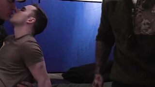 Camping orgy with my twink friend and his DILF stepdad