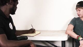 Suspect in a twink gets fucked raw after sucking on a big black cock