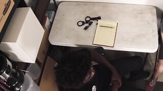 Suspect in a twink gets fucked raw after sucking on a big black cock