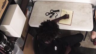 Suspect in a twink gets fucked raw after sucking on a big black cock