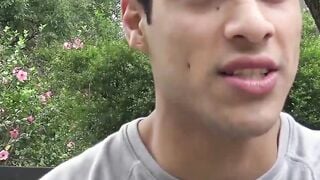 Young Latino twink finally has gay sex for the first time