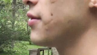Young Latino twink finally has gay sex for the first time