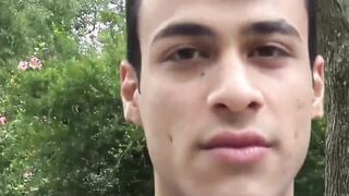 Young Latino twink finally has gay sex for the first time