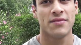 Young Latino twink finally has gay sex for the first time