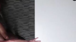 Black officer kicking muscular suspect in the raw butt