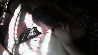 Muscle stepdaddy treats younger lover with balls deep bareback