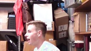 To punish himself the black officer gets some raw twink ass