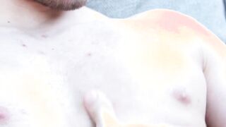 Outdoor cock stroking with handsome young jock Derek Hart