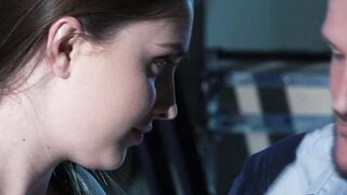 Young babe Lena Reif sucking and fucking big dick