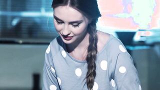 Young babe Lena Reif sucking and fucking big dick