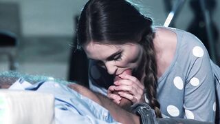 Young babe Lena Reif sucking and fucking big dick