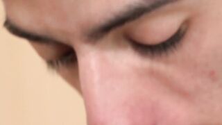 Twink jerks himself off and cums after being rawpounded hard