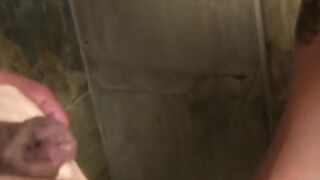 Attractive Christian Matthews sucks hard prick in a shower