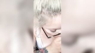 Tattooed Blonde Wants Cumshot