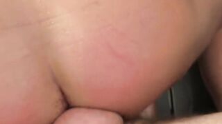Tattooed jock rimmed and drilled bareback on kitchen floor