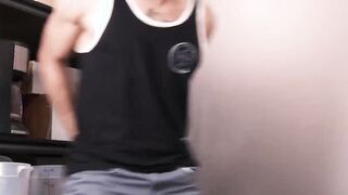 Before bareback big dick pounding tattooed jock throatfucked