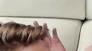 Smoking with my fratbro turns to cock sucking session