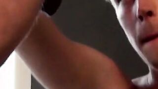 Smoking with my fratbro turns to cock sucking session