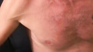 Mature amateur jerks off while enjoying anal play