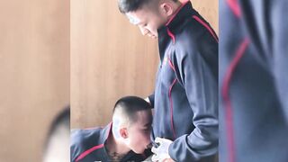 Inked Yoshi Kawasaki edges and barebacks his soccer partner