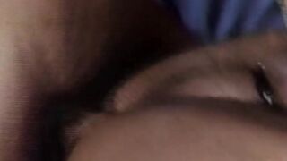 Muscular bottom with mustache barebacked by hung retro lover