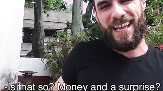 Bearded Latino brutally raw penetrated by his lovers