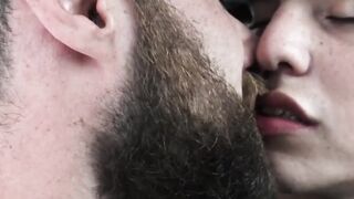 Bearded Latino brutally raw penetrated by his lovers