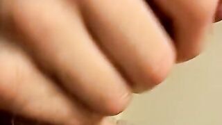 Young jock straight thug tugs his huge cock and cum blasts