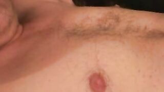 Mature amateur stroking it hard until he cums
