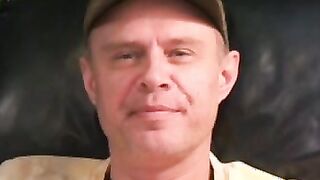 Mature amateur stroking it hard until he cums