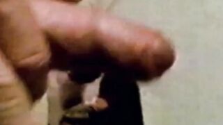 Exemplary gay stud shows his deepthroating abilities in latrine