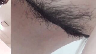 Shaggy pussy Japanese angels peeing close up assemblage