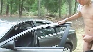 Twink Strokes Outdoors