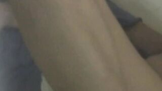 Japanese student teases her cunt through her panties
