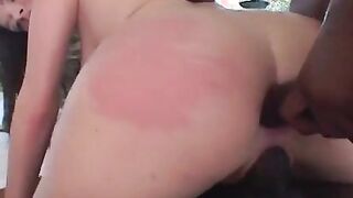 Busty Teen Keiko Does Dark Meat Bukkake