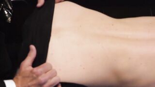 Unusual twink groans during hot buttcentric play with large glass dildo