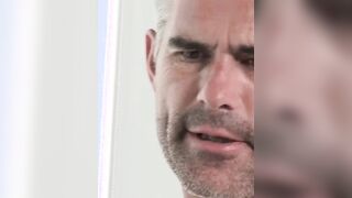 Mature hunky stepdad rimms and barebacks young stepson