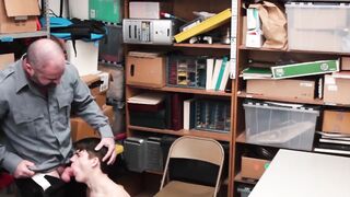 Officer receives harsh missionary discipline while receiving a kiss from Twink